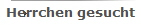 Herrchen gesucht