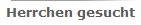 Herrchen gesucht